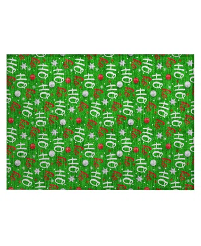 Addison Holiday Washable Indoor/outdoor Acn1810 1'8"x2'6" Area Rug In Green