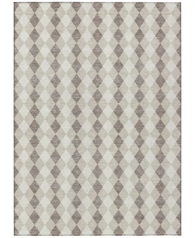 Addison Holiday Washable Indoor/outdoor Acn1812 10'x14' Area Rug In Brown