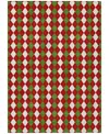 Addison Holiday Washable Indoor/outdoor Acn1812 5'x7'6" Area Rug In Red