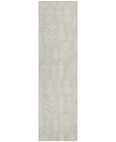 Addison Holiday Washable Indoor/outdoor Acn1813 2'3"x7'6" Runner Area Rug In Brown