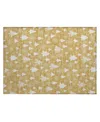 Addison Holiday Washable Indoor/outdoor Acn1815 1'8"x2'6" Area Rug In Gold