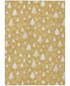 Addison Holiday Washable Indoor/outdoor Acn1815 3'x5' Area Rug In Gold