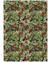 Addison Holiday Washable Indoor/outdoor Acn1816 10'x14' Area Rug In Black