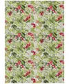 Addison Holiday Washable Indoor/outdoor Acn1816 2'6"x3'10" Area Rug In Green