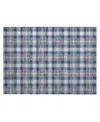 Addison Holiday Washable Indoor/outdoor Acn1817 1'8"x2'6" Area Rug In Blue