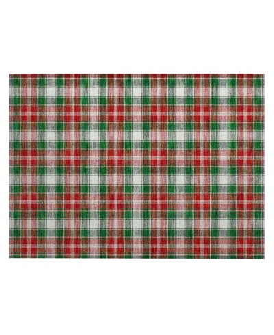 Addison Holiday Washable Indoor/outdoor Acn1817 1'8"x2'6" Area Rug In Green