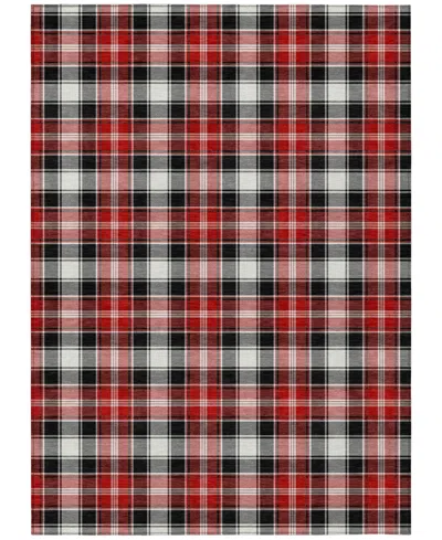 Addison Holiday Washable Indoor/outdoor Acn1817 2'6"x3'10" Area Rug In Black