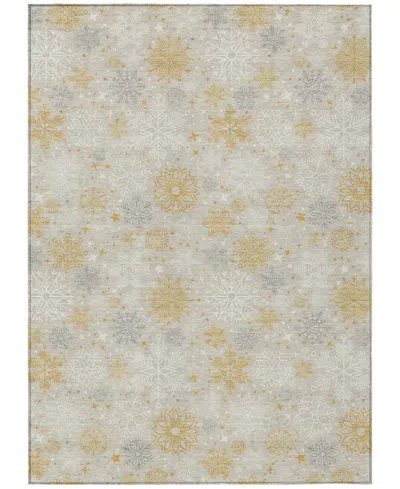 Addison Holiday Washable Indoor/outdoor Acn1823 10'x14' Area Rug In Neutral