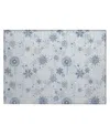 Addison Holiday Washable Indoor/outdoor Acn1823 1'8"x2'6" Area Rug In Blue