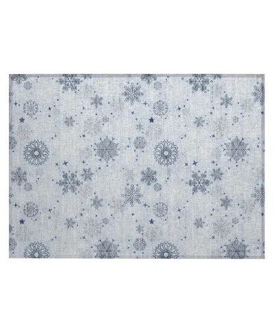 Addison Holiday Washable Indoor/outdoor Acn1823 1'8"x2'6" Area Rug In Blue
