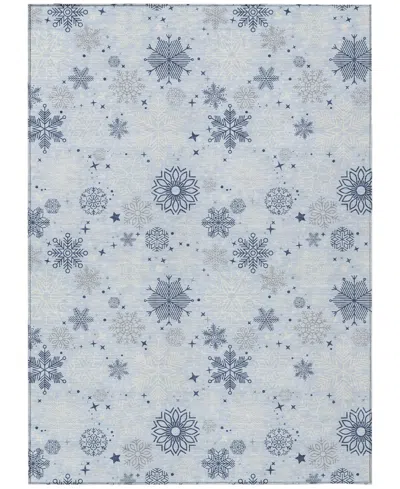 Addison Holiday Washable Indoor/outdoor Acn1823 5'x7'6" Area Rug In Blue