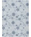 Addison Holiday Washable Indoor/outdoor Acn1823 9'x12' Area Rug In Blue