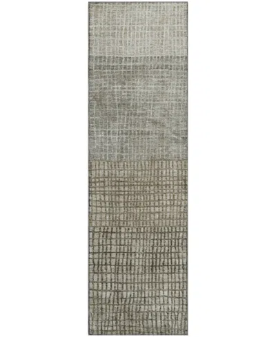 Addison Mayfield Amf1831 2'3" X 7'6" Runner Area Rug In Gray