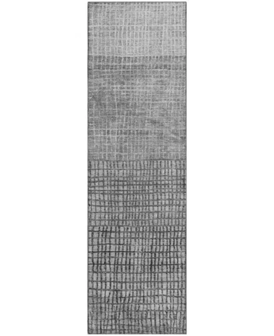 Addison Mayfield Amf1831 2'3" X 7'6" Runner Area Rug In Gray