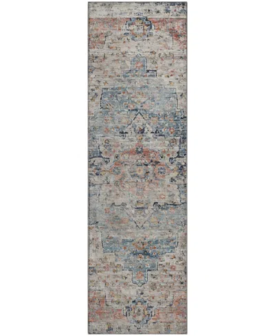 Addison Mayfield Amf1832 2'3" X 7'6" Runner Area Rug In Purple
