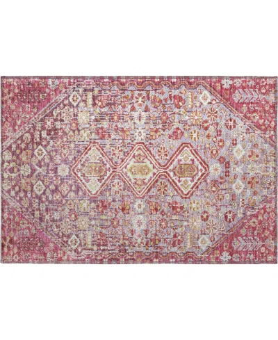 Addison Mayfield Amf1834 1'8" X 2'6" Area Rug In Pink