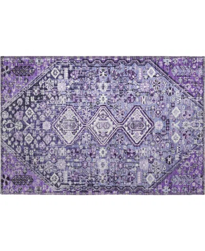 Addison Mayfield Amf1834 1'8" X 2'6" Area Rug In Purple
