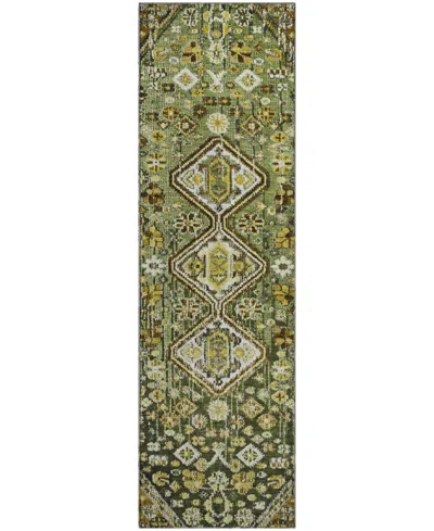 Addison Mayfield Amf1834 2'3" X 7'6" Runner Area Rug In Green