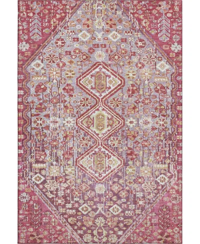 Addison Mayfield Amf1834 5' X 7'6" Area Rug In Burgundy