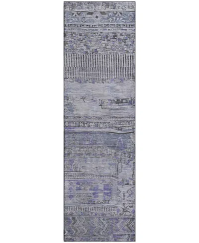 Addison Mayfield Amf1835 2'3" X 7'6" Runner Area Rug In Blue