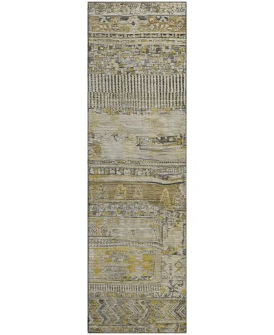 Addison Mayfield Amf1835 2'3" X 7'6" Runner Area Rug In Green