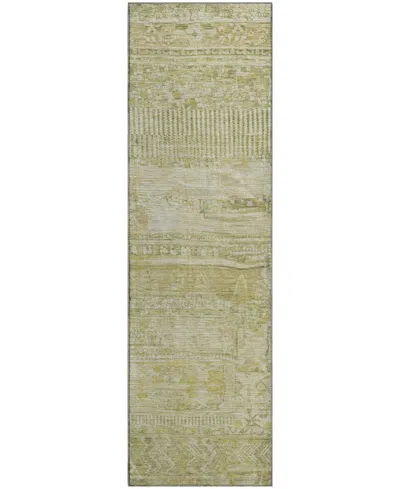 Addison Mayfield Amf1835 2'3" X 7'6" Runner Area Rug In Brown