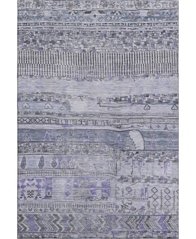 Addison Mayfield Amf1835 3' X 5' Area Rug In Purple