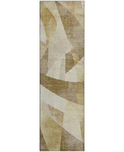 Addison Mayfield Amf1836 2'3" X 7'6" Runner Area Rug In Brown