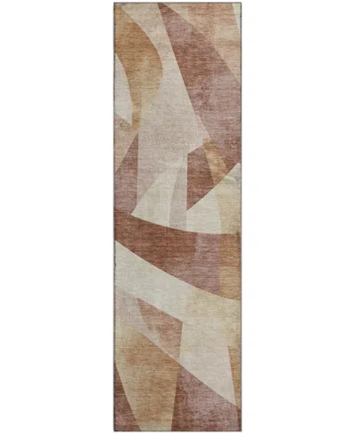 Addison Mayfield Amf1836 2'3" X 7'6" Runner Area Rug In Brown