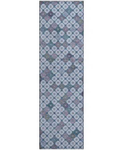 Addison Mayfield Amf1837 2'3" X 7'6" Runner Area Rug In Blue