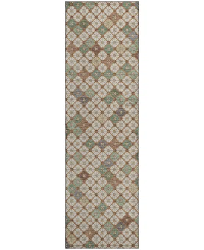 Addison Mayfield Amf1837 2'3" X 7'6" Runner Area Rug In Brown