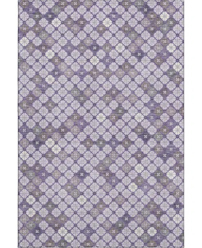 Addison Mayfield Amf1837 9' X 12' Area Rug In Purple