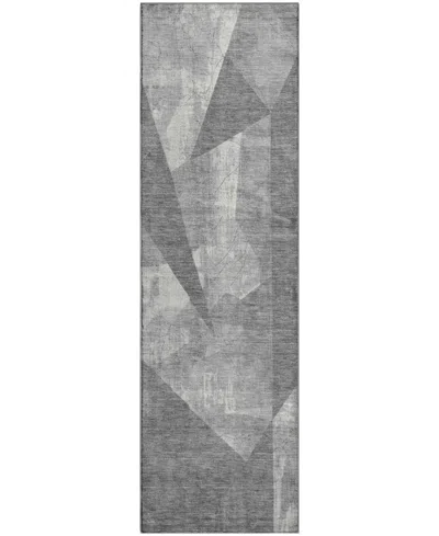 Addison Mayfield Amf1838 2'3" X 7'6" Runner Area Rug In Gray
