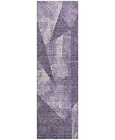 Addison Mayfield Amf1838 2'3" X 7'6" Runner Area Rug In Purple