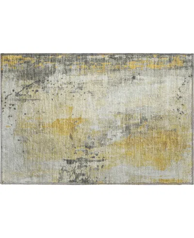Addison Mayfield Amf1840 1'8" X 2'6" Area Rug In Gold