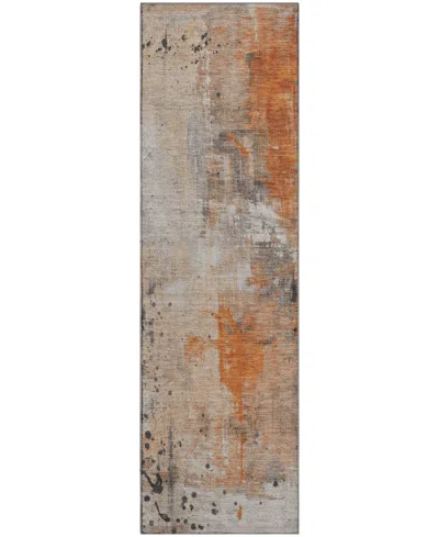 Addison Mayfield Amf1840 2'3" X 7'6" Runner Area Rug In Orange