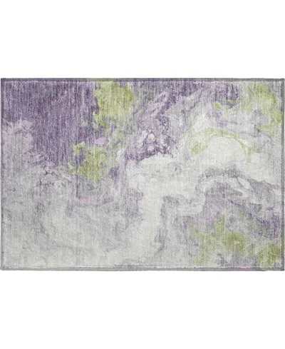 Addison Mayfield Amf1841 1'8" X 2'6" Area Rug In Purple