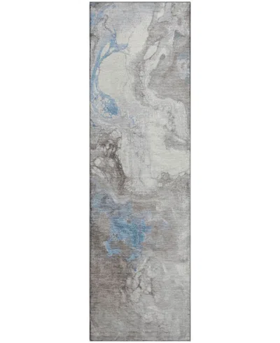 Addison Mayfield Amf1841 2'3" X 7'6" Runner Area Rug In Gray