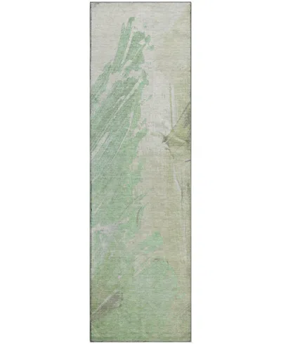 Addison Mayfield Amf1843 2'3" X 7'6" Runner Area Rug In Green