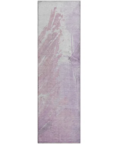 Addison Mayfield Amf1843 2'3" X 7'6" Runner Area Rug In Purple