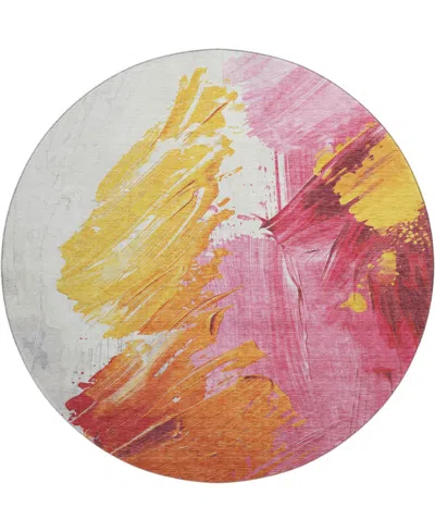 Addison Mayfield Amf1843 8' X 8' Round Area Rug In Multi