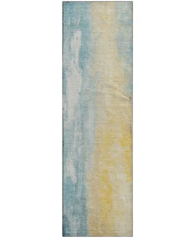 Addison Mayfield Amf1844 2'3" X 7'6" Runner Area Rug In Yellow