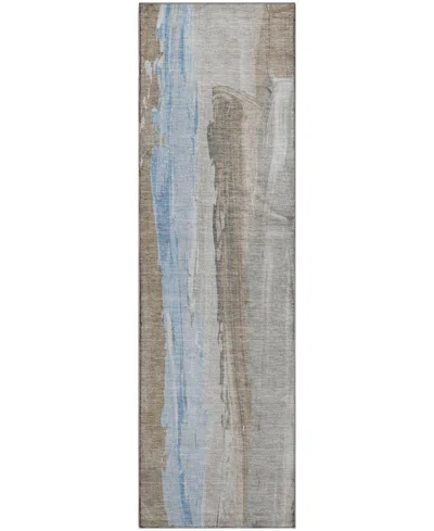 Addison Mayfield Amf1845 2'3" X 7'6" Runner Area Rug In Brown