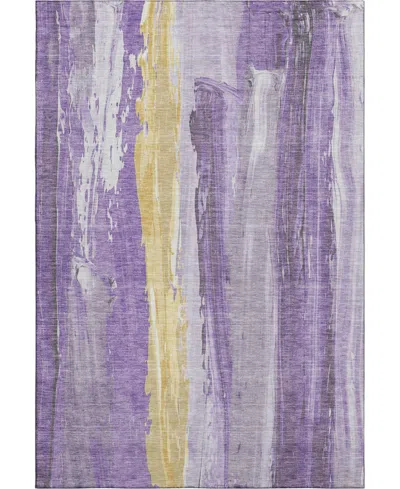 Addison Mayfield Amf1845 2'6" X 3'10" Area Rug In Purple