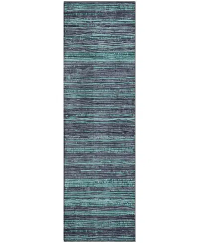 Addison Mayfield Amf1846 2'3" X 7'6" Runner Area Rug In Blue