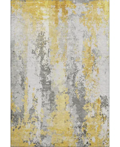 Addison Mayfield Amf1848 3' X 5' Area Rug In Yellow
