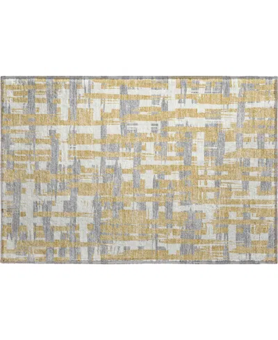 Addison Mayfield Amf1849 1'8" X 2'6" Area Rug In Gold