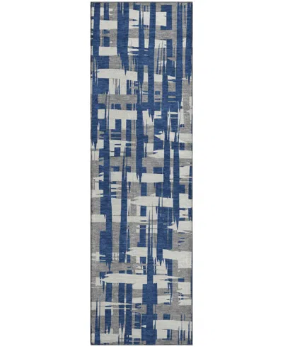 Addison Mayfield Amf1849 2'3" X 7'6" Runner Area Rug In Blue