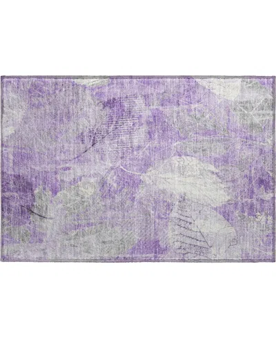 Addison Mayfield Amf1850 1'8" X 2'6" Area Rug In Purple