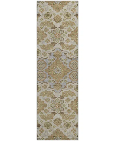 Addison Mayfield Amf1853 2'3" X 7'6" Runner Area Rug In Brown